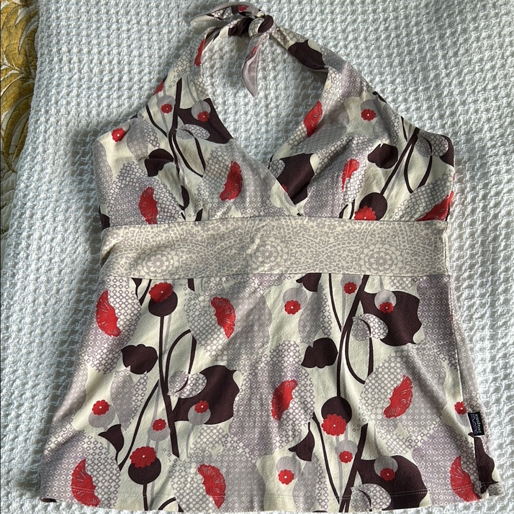 Patagonia Cotton Halter Top, size Large, EUC!